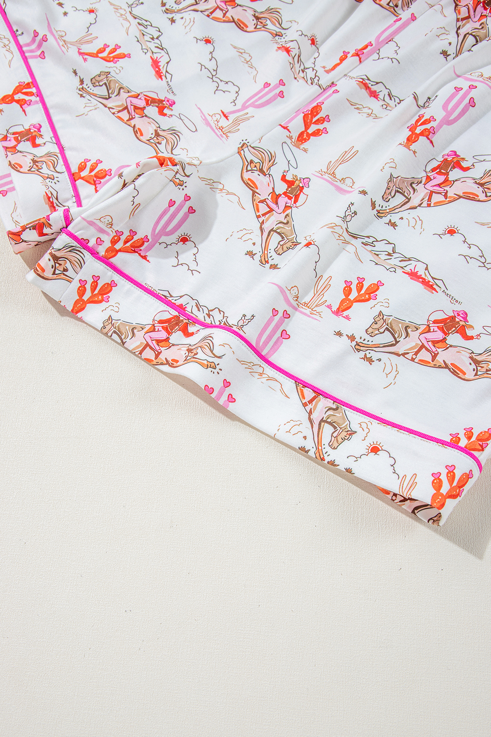 White Christmas Pullover and Drawstring Pants Pajama Set