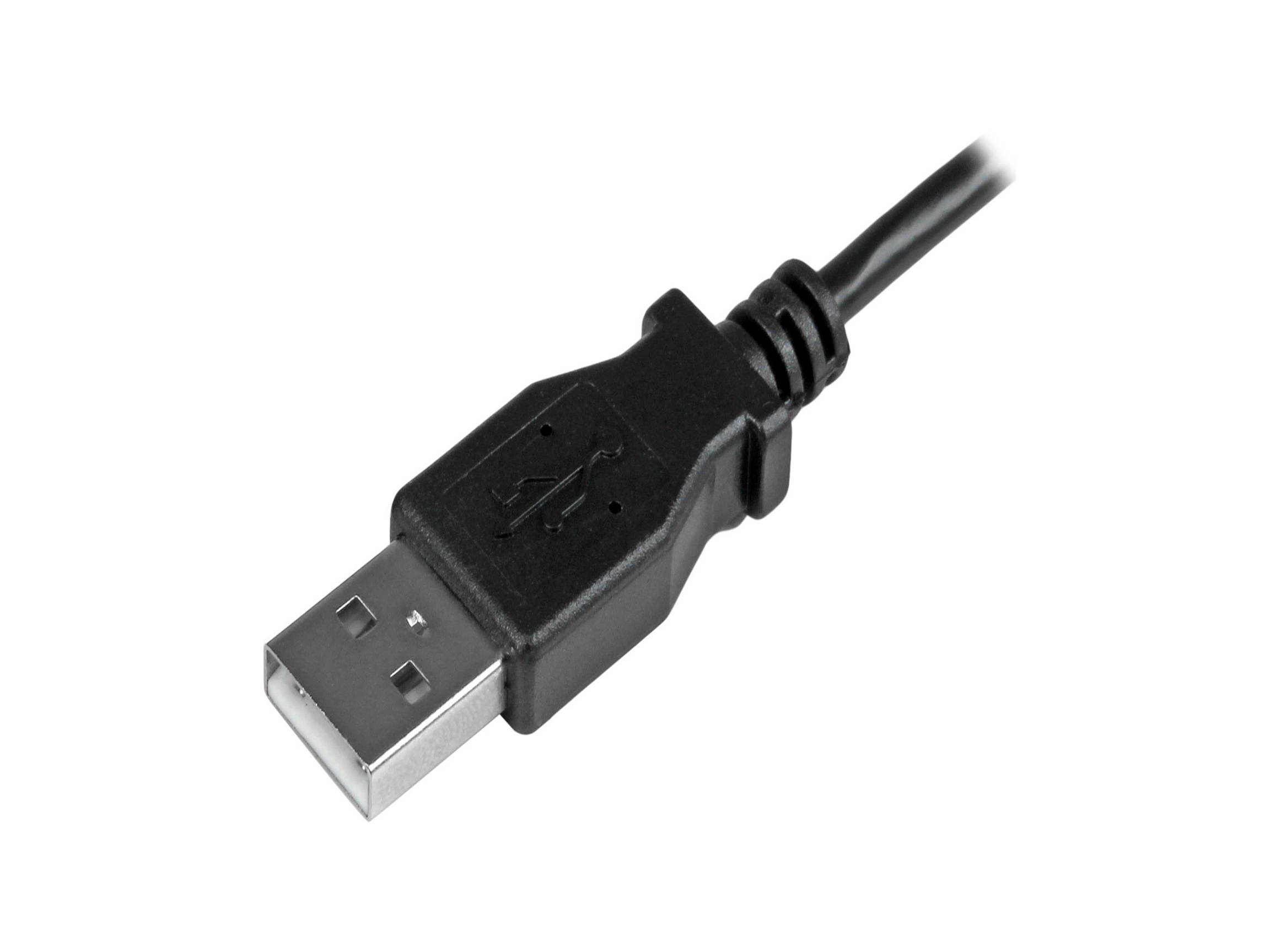 StarTech.com USBAUB2MLA Micro-USB Charge-and-Sync Cable M/M - Left-Angle Micro-USB - 24 AWG
