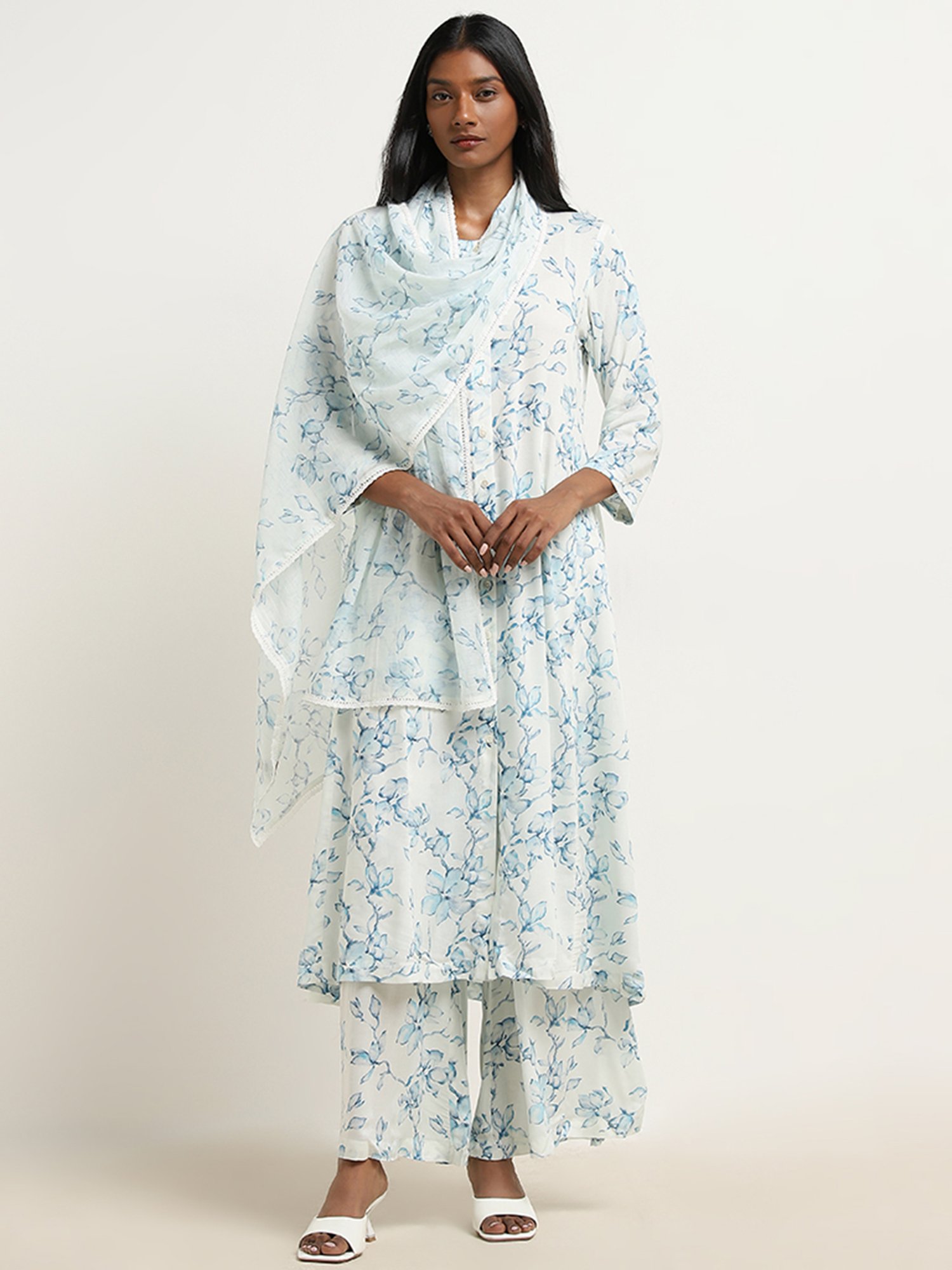 Stylum Multicolor Block Print Dupatta