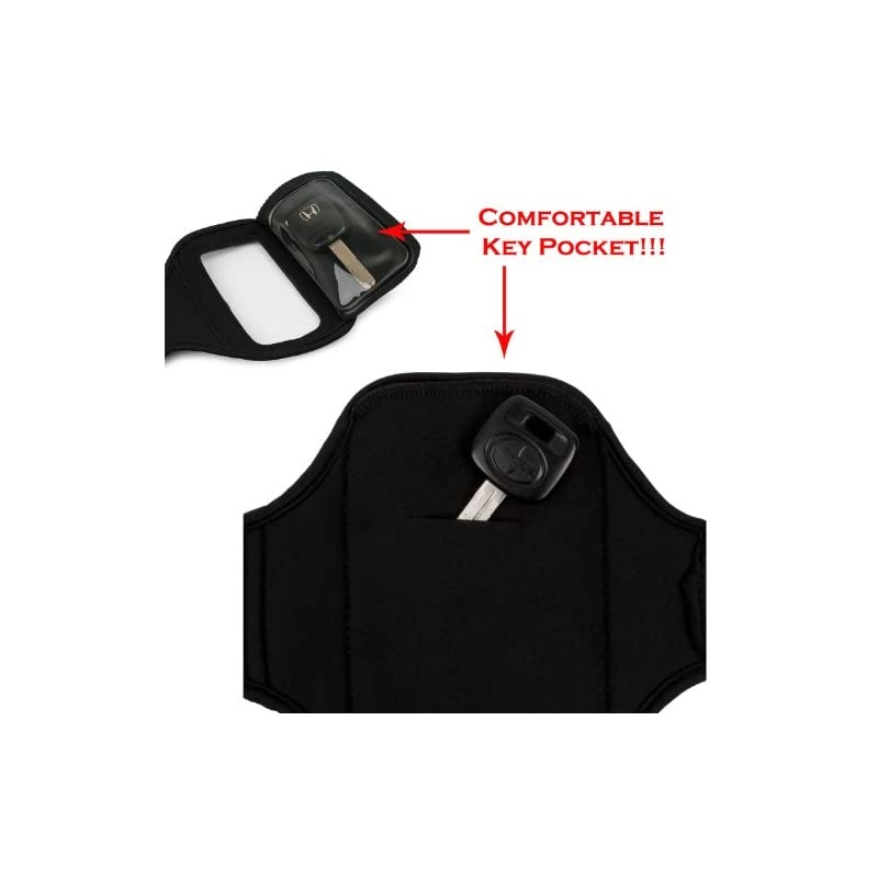 OEM VG Brand Purple Armband with Sweat Resistant Lining and Unique Key Pocket for Nokia Lumia 920 Smart Phone + VanGoddy Wrist Band