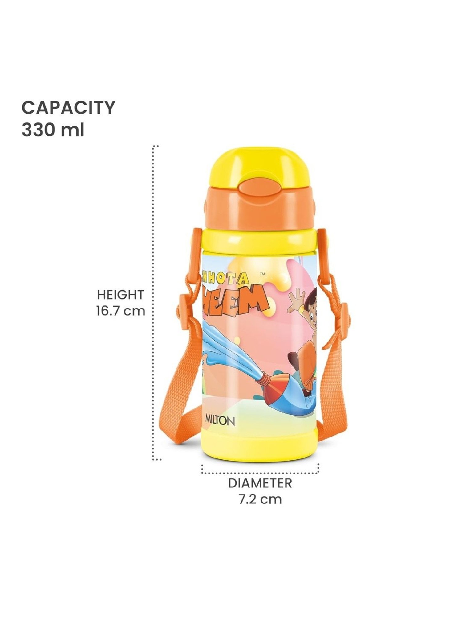 Milton Yellow Stainless Steel Vacuum Insulated Water Bottle 300 ml