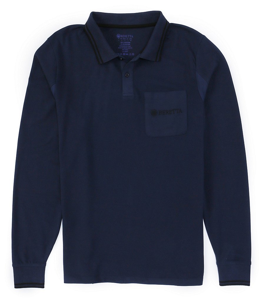 Beretta Airmesh Long-Sleeve Polo Shirt
