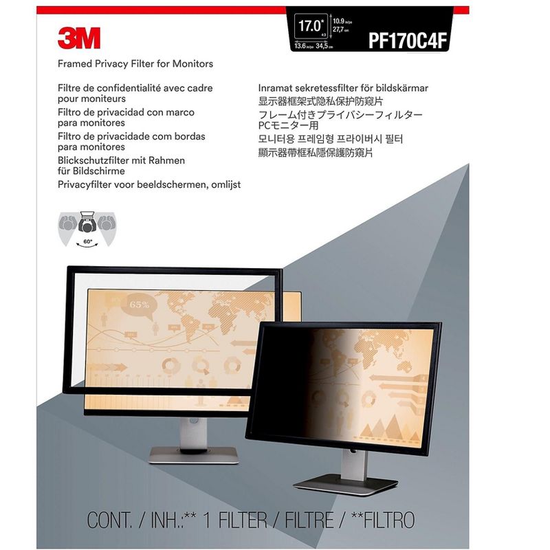 3M Privacy Filter F/ Standard LCD 17"/CRT 15"-17" PF170C4F