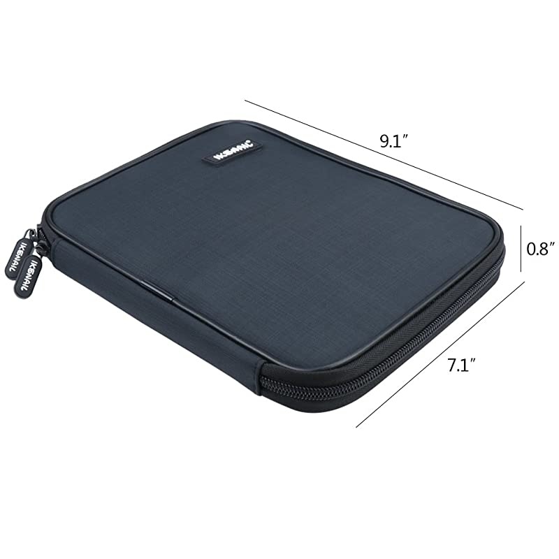 Universal Cable Organizer Bag  Small Electronics Accessories Cases Travel Carrying Pouch for USB Cables Earphone Charger Phone Charging Cords SD Card Hard Drive Black