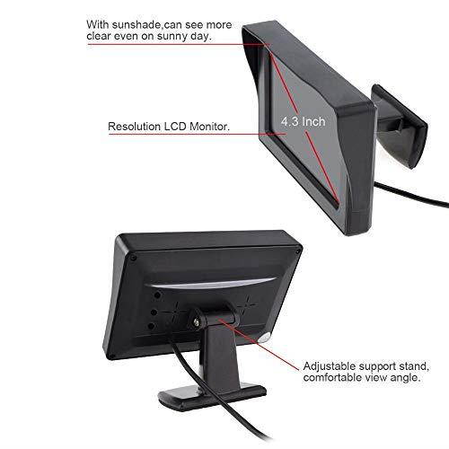 43 inch LCD Display Backup Camera and Monitor Rear View Reverse Camera Waterproof for Car SUV Van