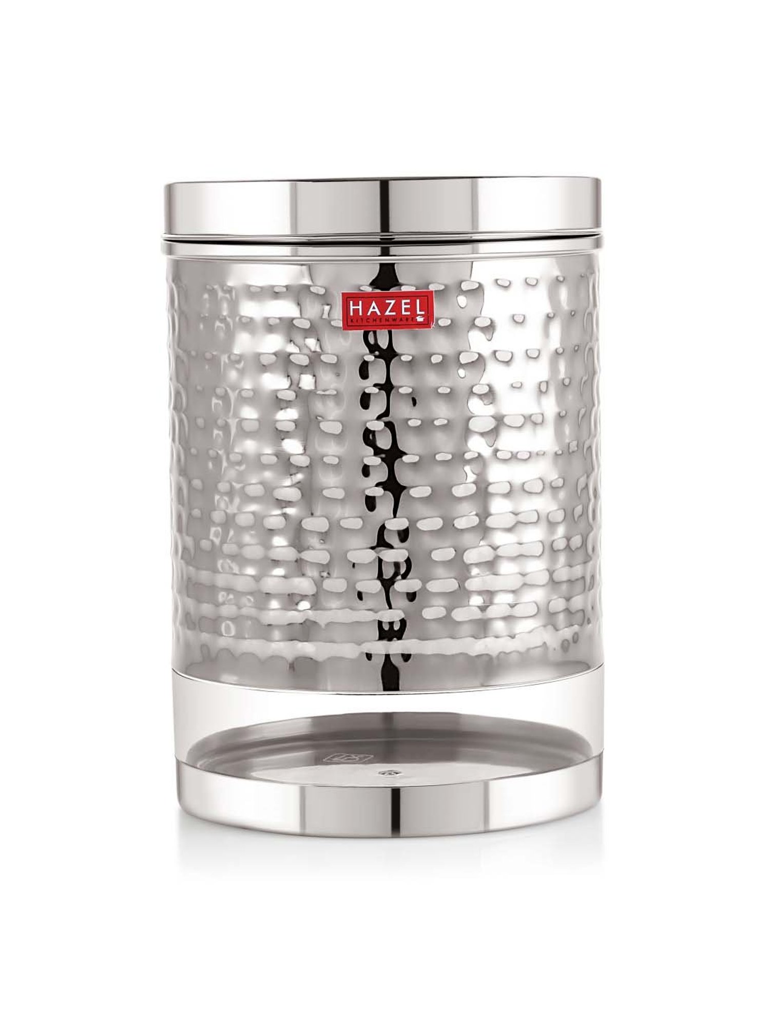 Aristo Silver Stainless Steel Storage Containers with Base Stand - Set of 7