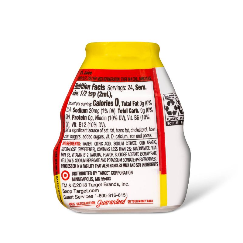 Lemonade Liquid Beverage Enhancer - 1.62 fl oz Bottle - Market Pantry™