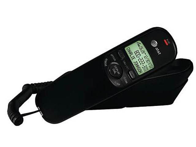 AT&T TR1909 (BLACK) Trimline Corded Phone with Caller ID