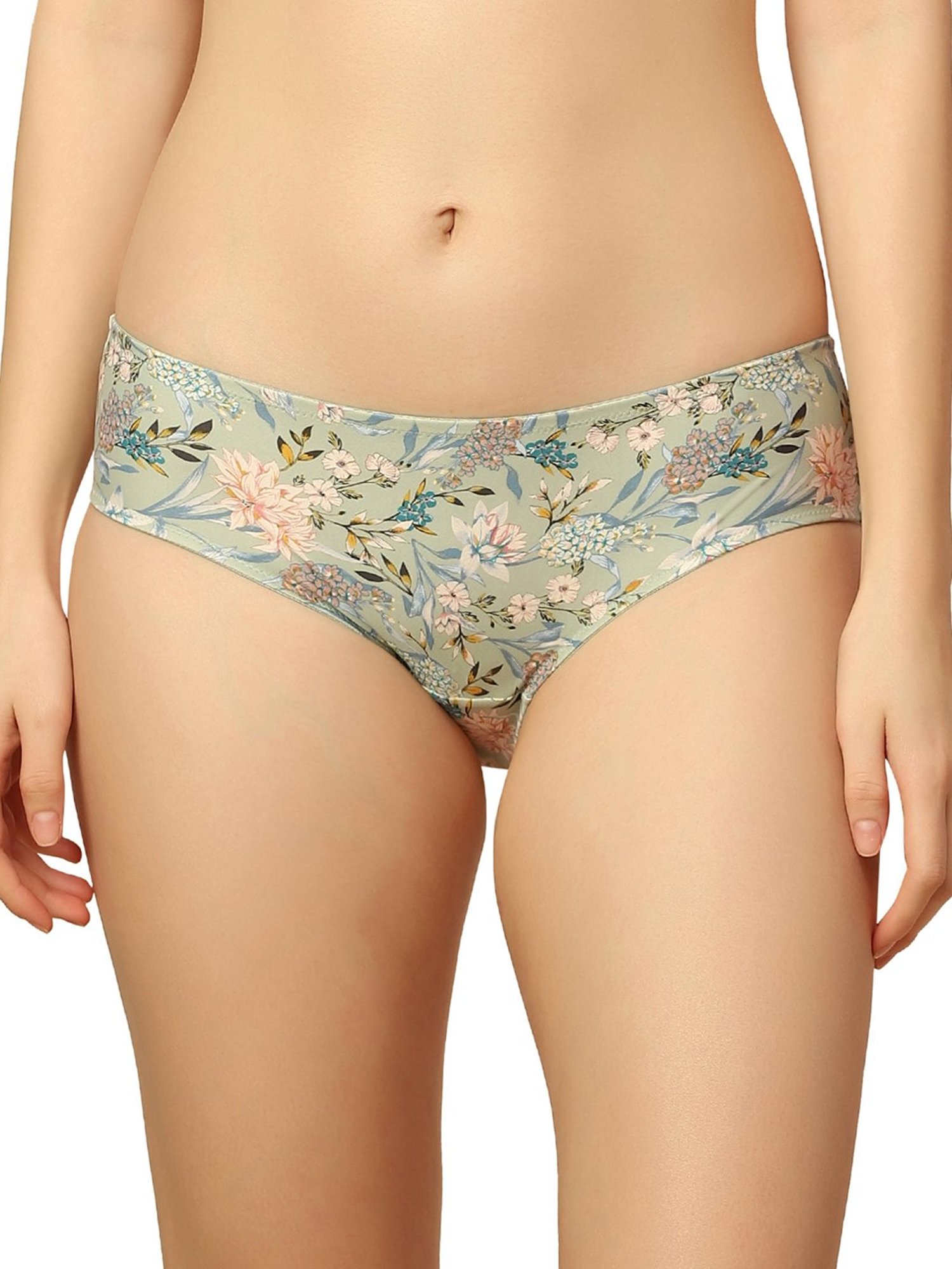 Triumph Pista Green Printed Panty