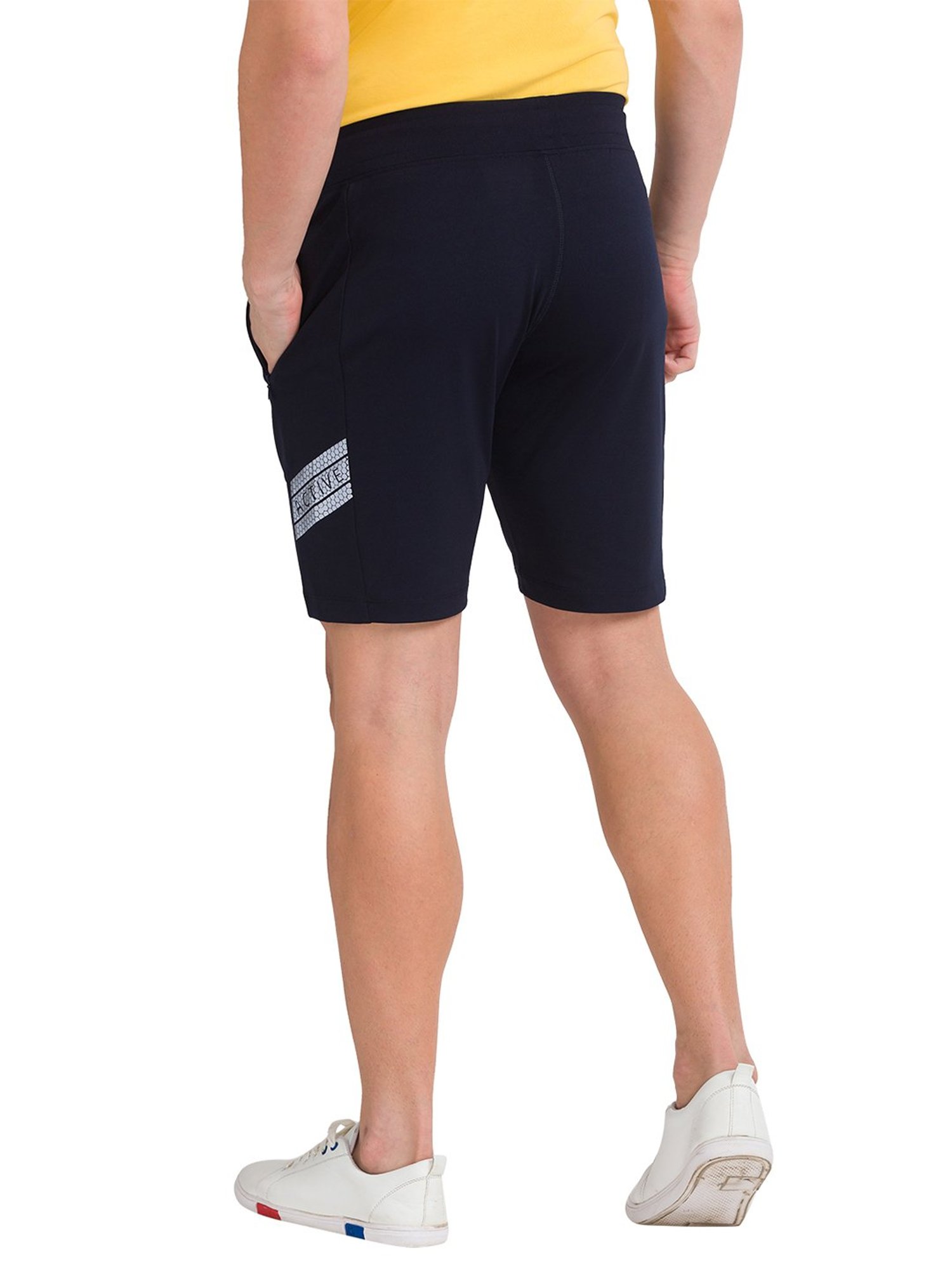 Parx Blue Regular Fit Shorts