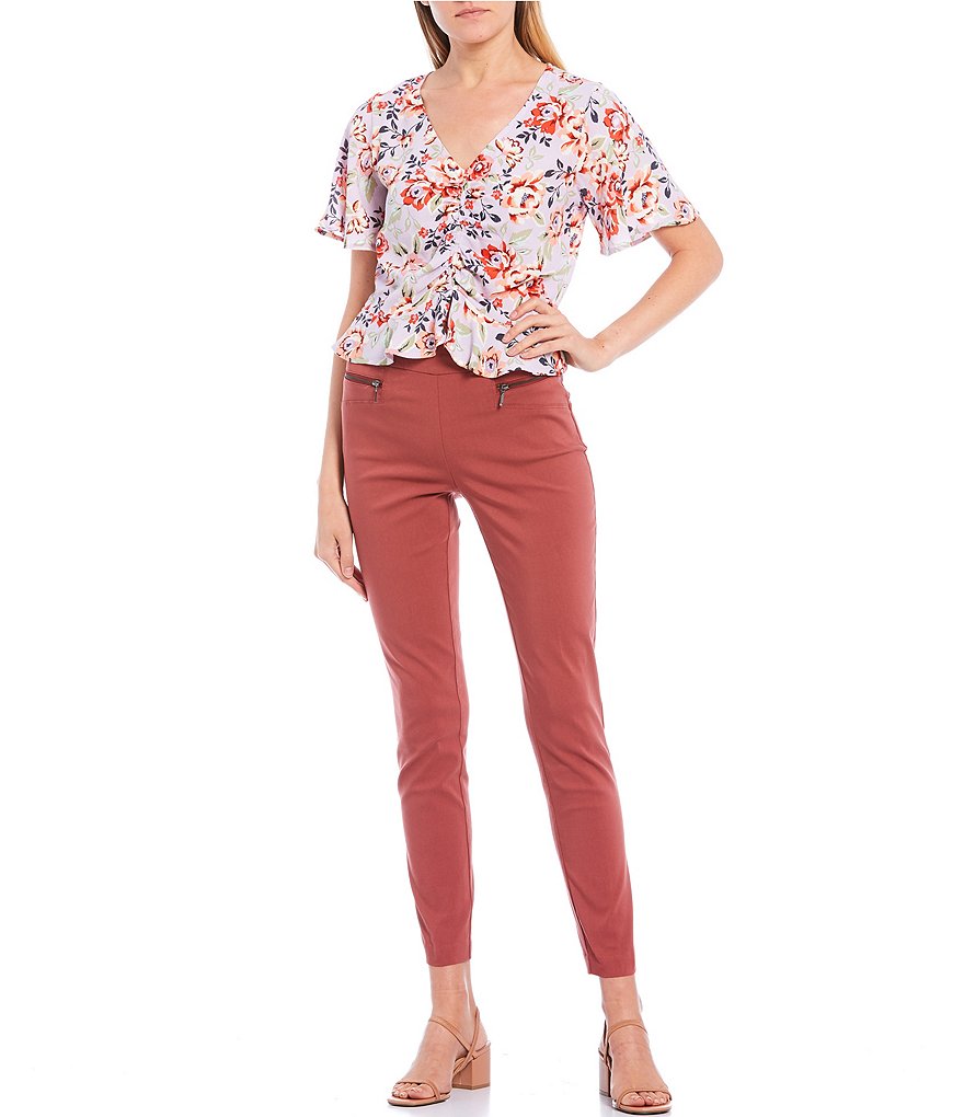 Takara Pull On Millennium Coordinating Zipper Dress Pants