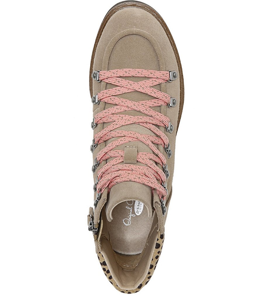 Original Collection by Dr. Scholl's Road Trip Waterproof Suede Cheetah Accent Hiker Booties