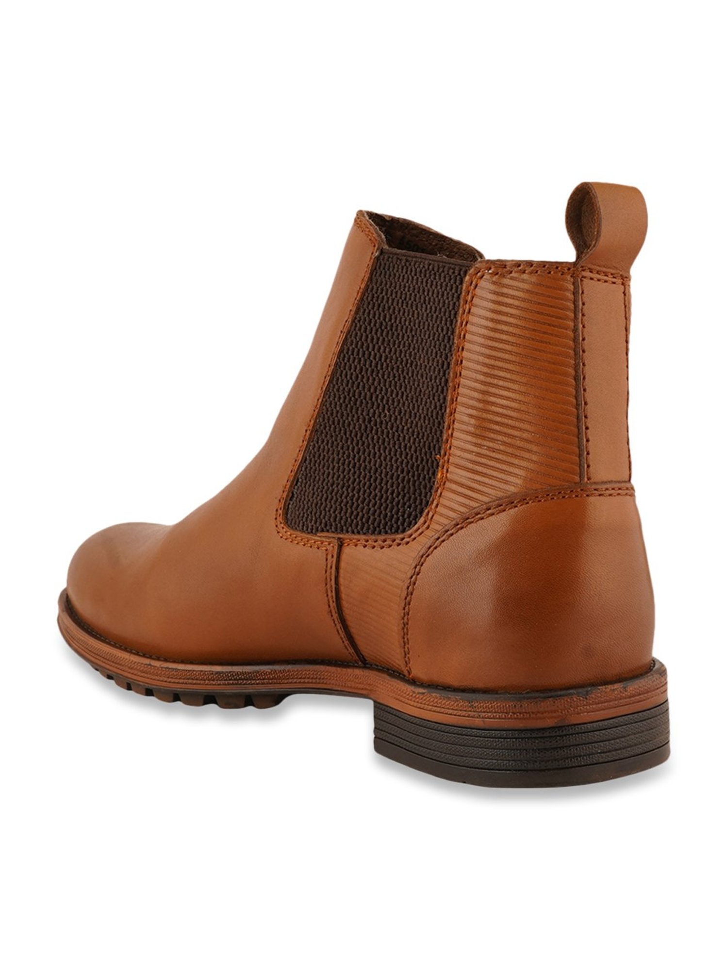 Pelle Albero Men's Tan Chelsea Boots