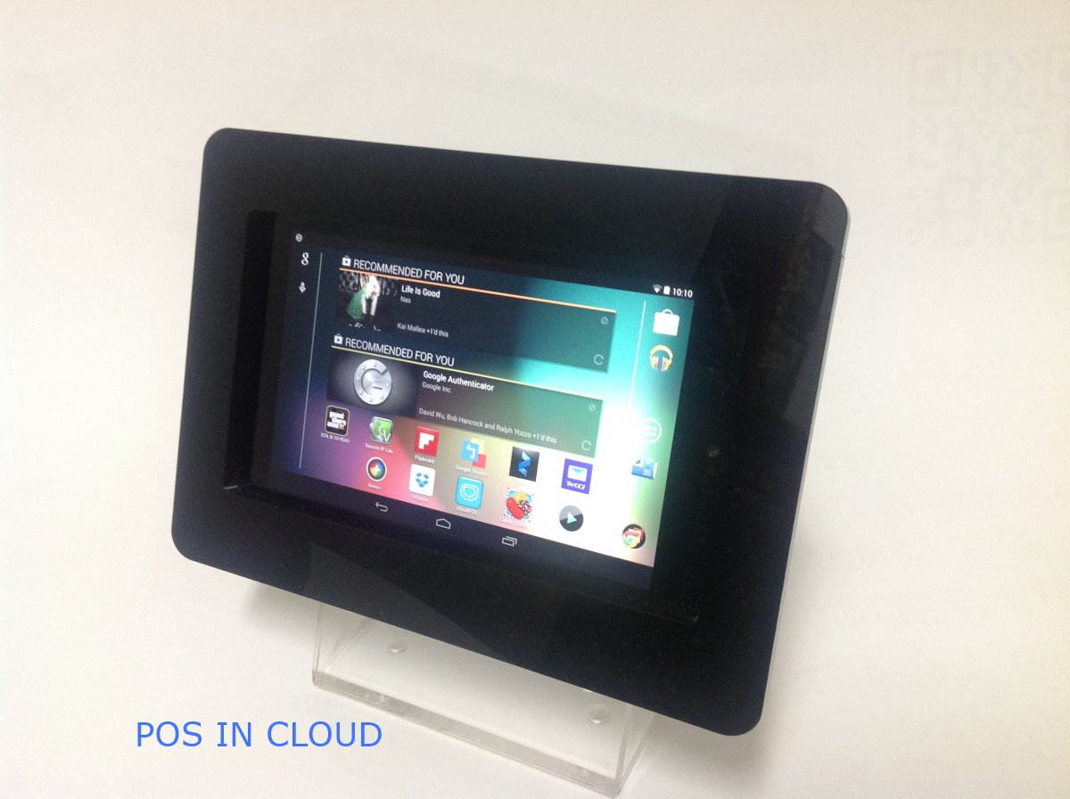 Samsung Galaxy Tab 3 7.0 & Tab 4 7.0 VESA Mount Acrylic Security Enclosure for POS, Kiosk, Store Display