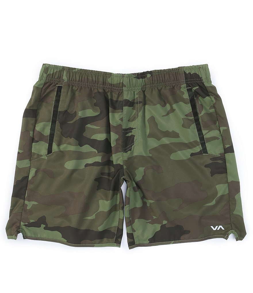 Roundtree & Yorke Active Waist 9#double; Inseam Performance Shorts