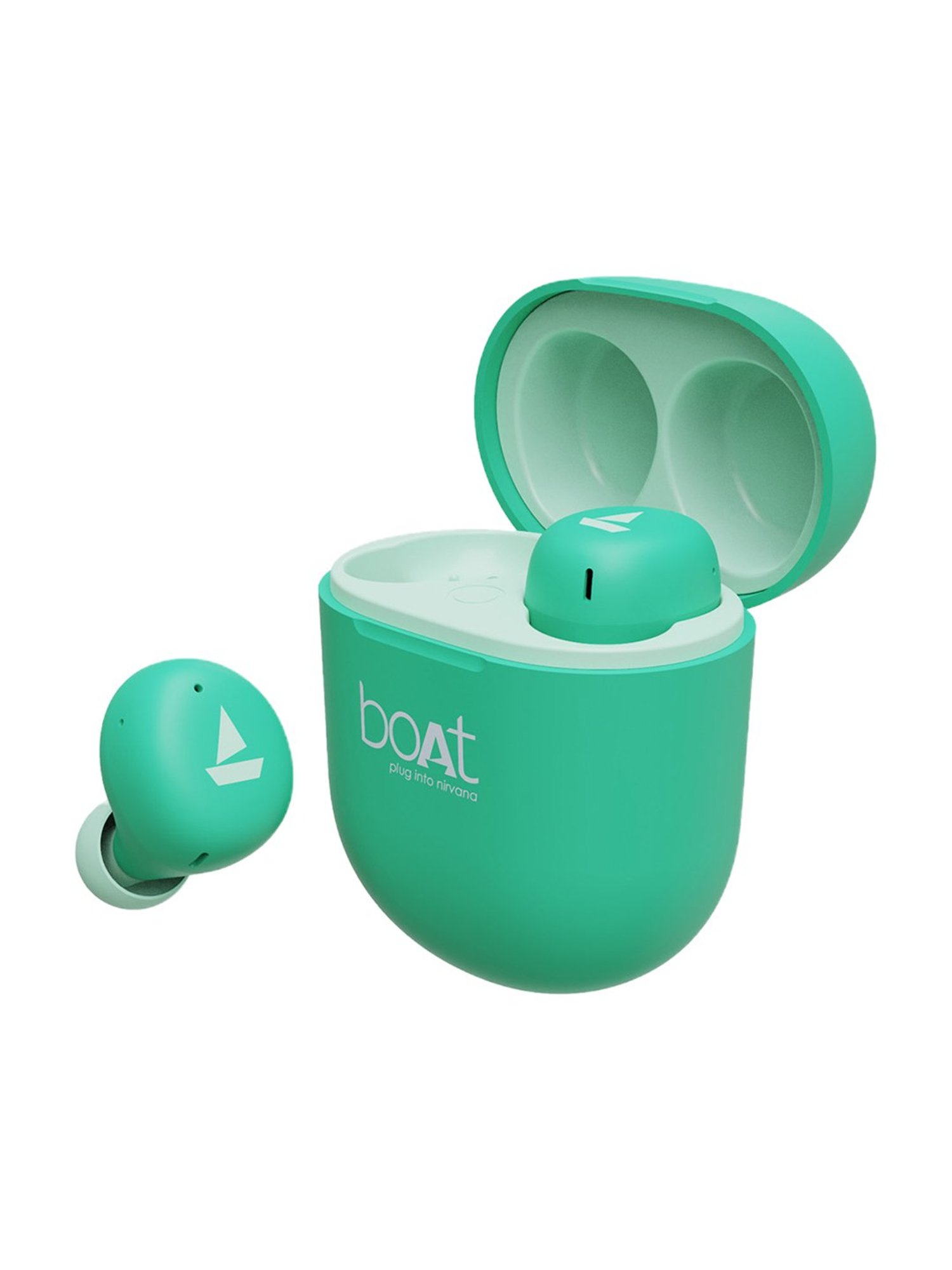 Boat Airdopes 381 In Ear Bluetooth Earbuds with Nonstop Music UpTo 20Hrs (Mint Green, True Wireless)