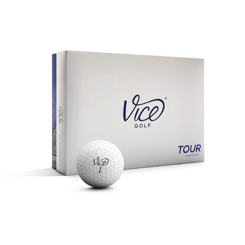 Vice 12pk Tour Golf Balls - White