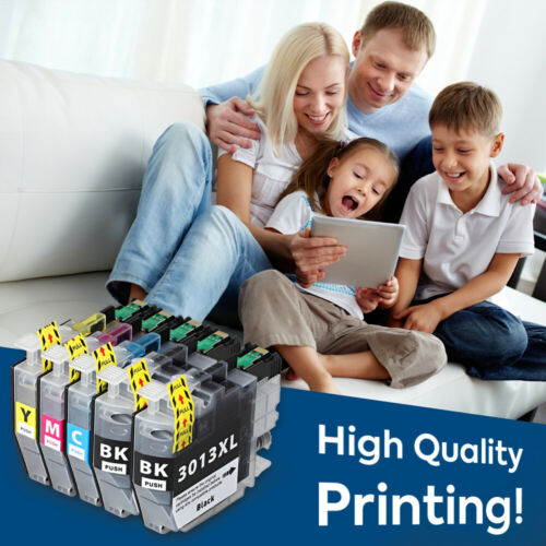 Compatible LC3013 Ink Cartridges Replacement for Brother LC3013 LC3011 Ink Cartridge Works with Brother MFC-J690DW MFC-J895DW Brother MFC-J497DW MFC-J491DW Inkjet Printer 5Packs (2KCMY)