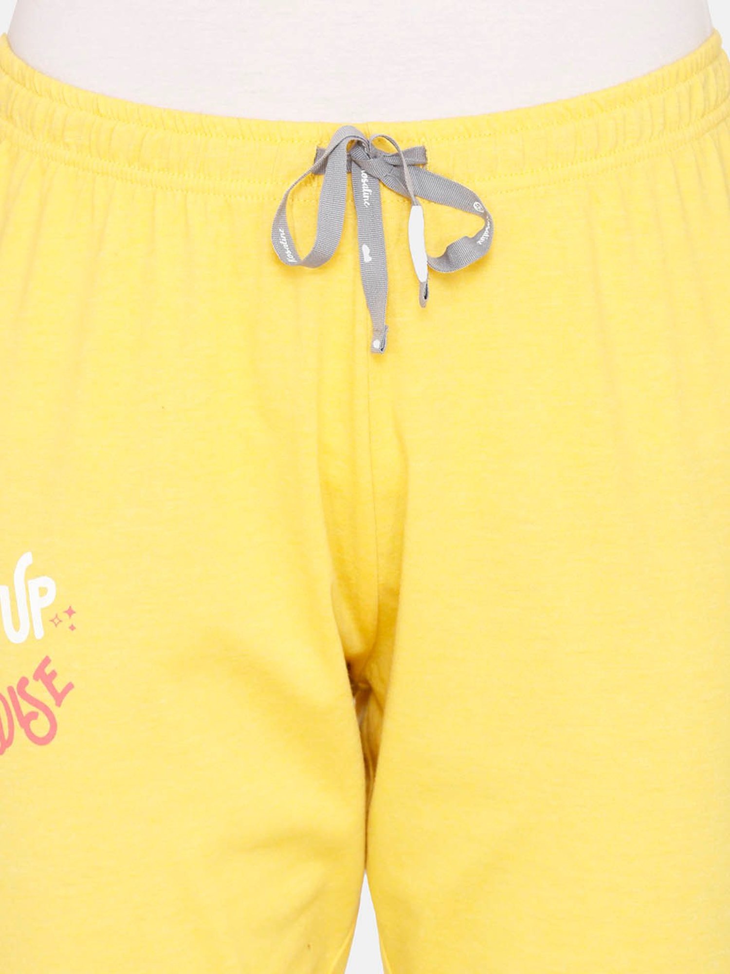 Rosaline by Zivame Mustard Graphic Print Pyjamas