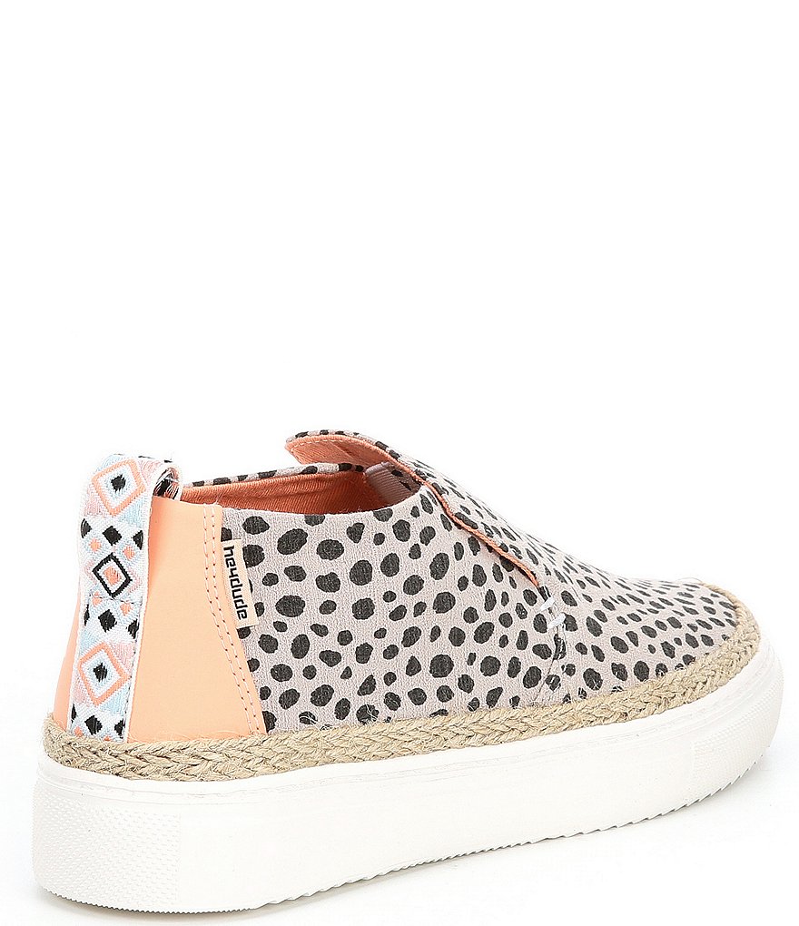 Hey Dude Women's Peyton Cheetah Print Washable Mid Slip-Ons
