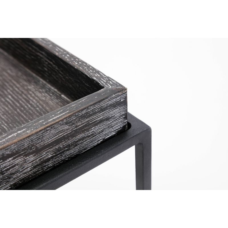 Burnham Home Highlands End Table Dark Gray - Boraam