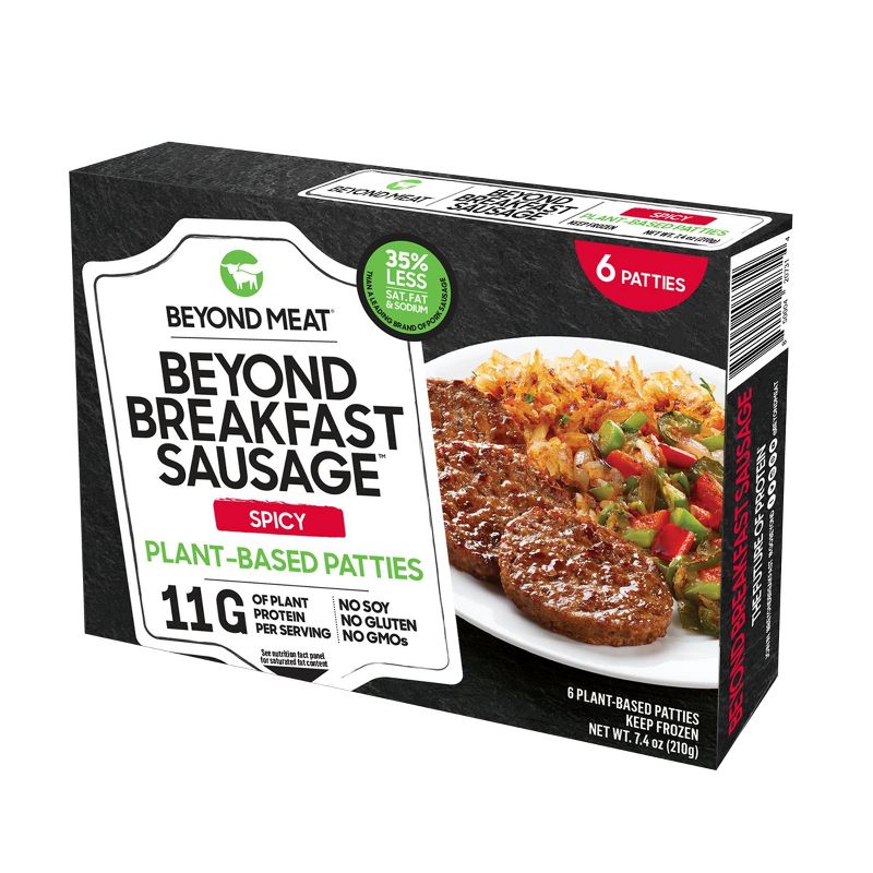 Beyond Meat Plant-Based Spicy Breakfast Sausage Patties - Frozen - 7.4oz