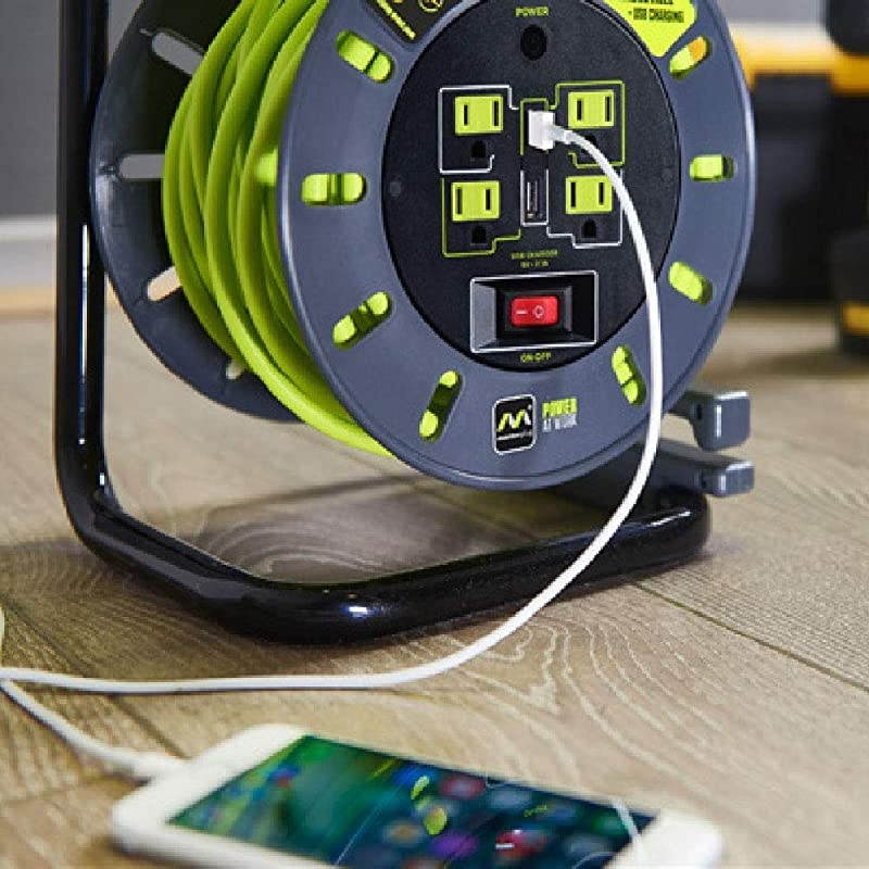 Medium Open Reel 50ft wUSB 14AWG