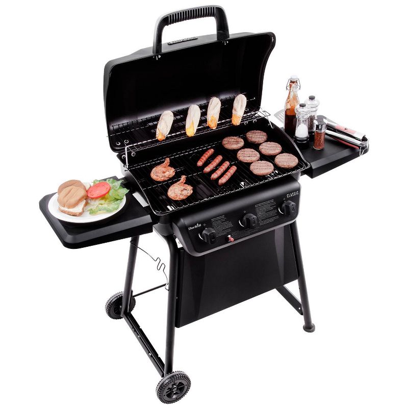 Char-Broil Classic 3-Burner 30,000 BTU Gas Grill 463773717 - Black