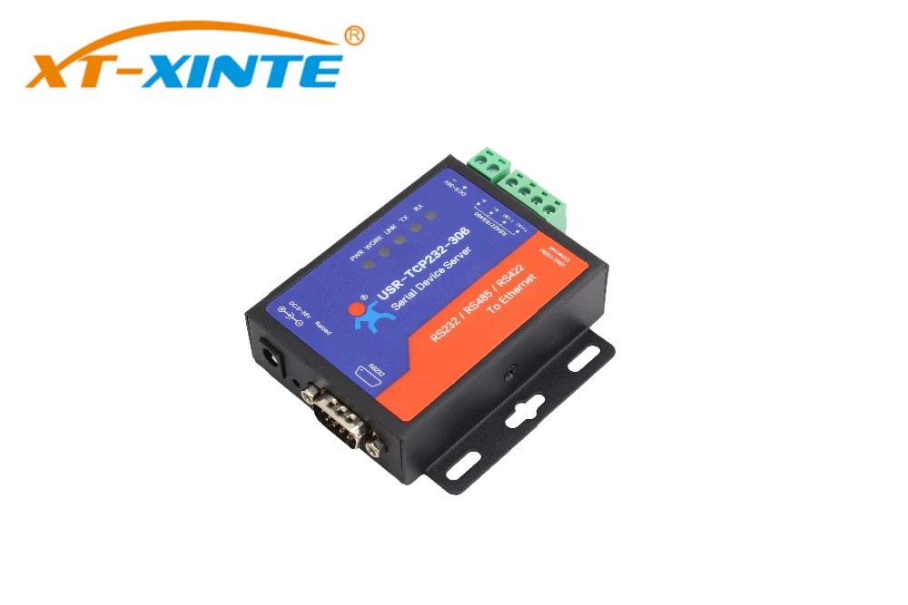 USR-TCP232-306 Serial to Ethernet Device Server Converter Module RS422/RS232/RS485 to Ethernet Support DNS DHCP Buit-in Webpage