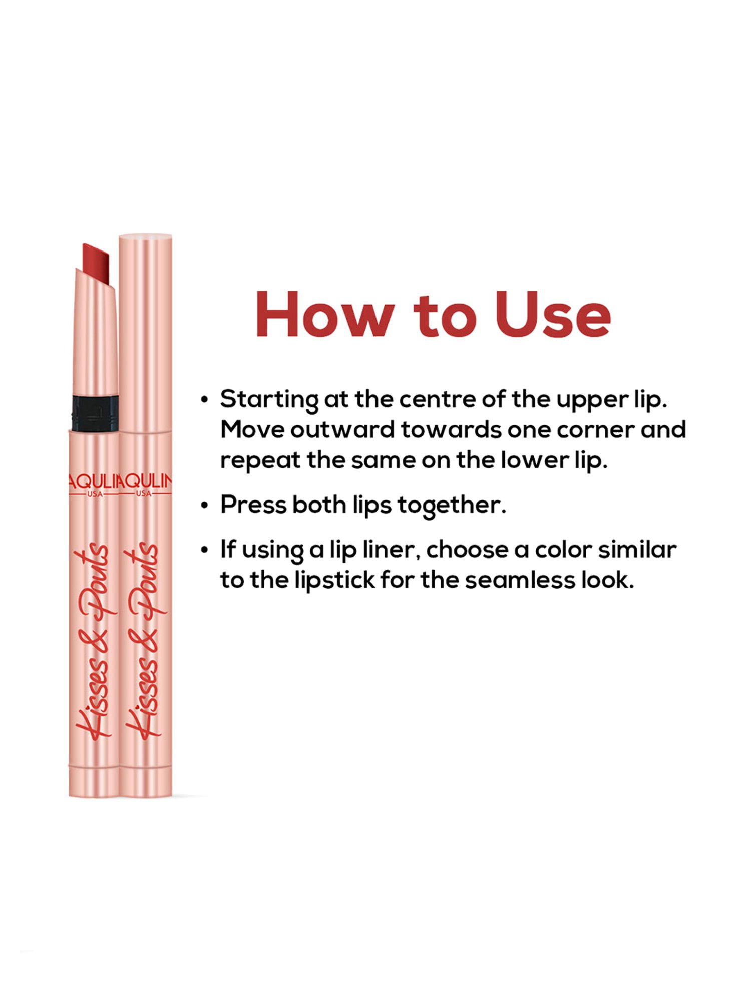 Jaquline USA Kisses & Pouts Transfer Proof Matte Lipstick Surprise Kiss - 1.4 gm