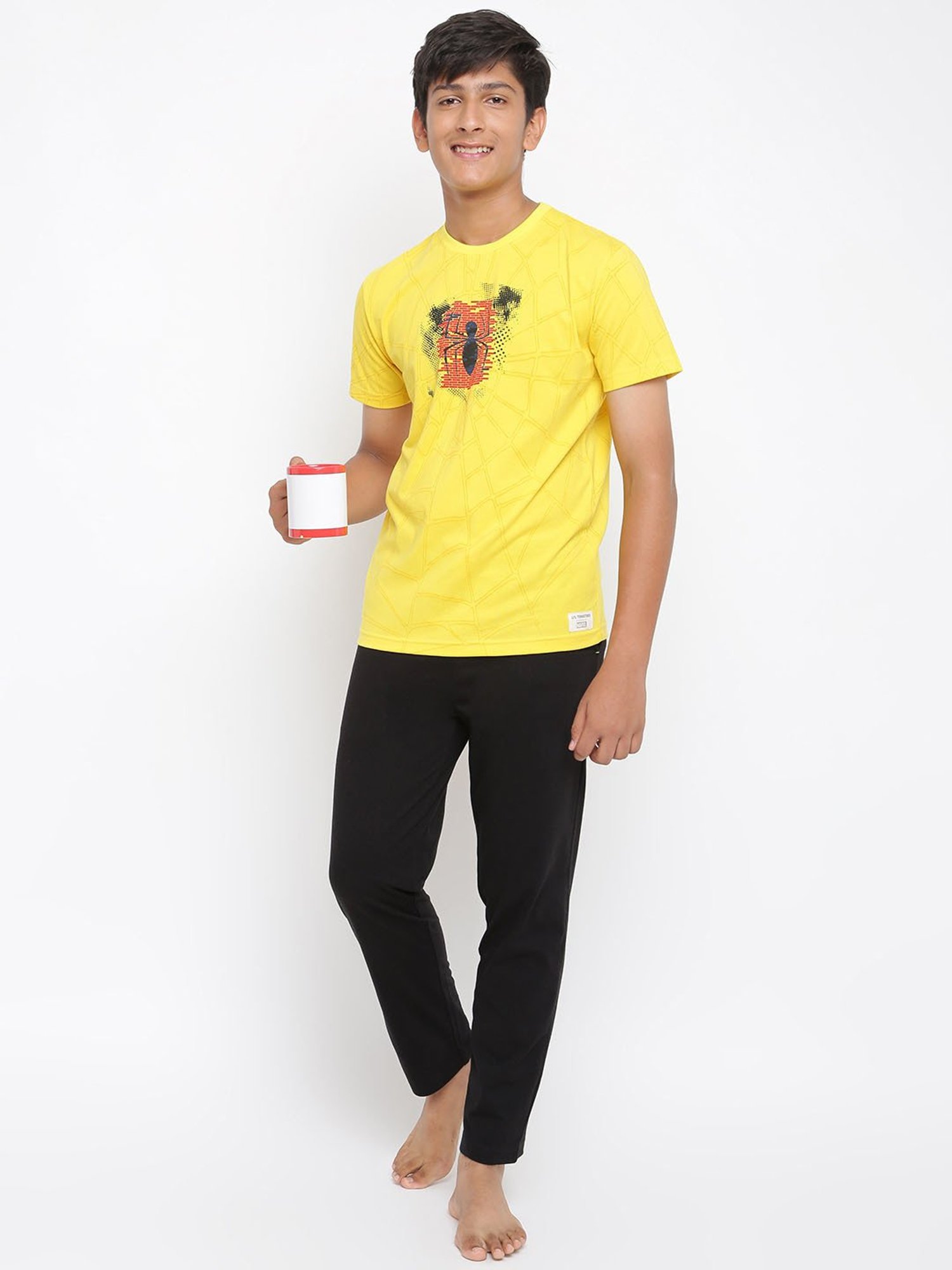 Nite Flite Boys Multicolor Cotton Printed T-Shirt & Pyjama