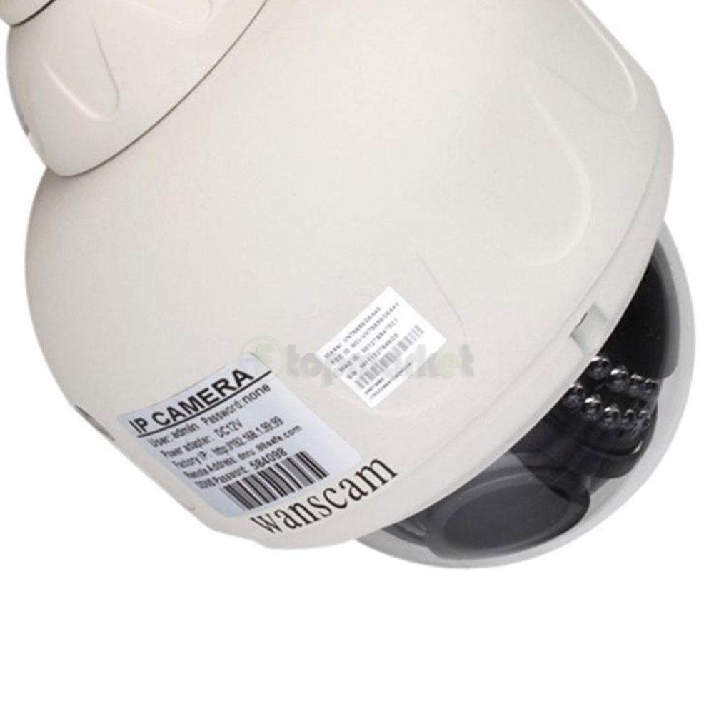 Wanscam 1MP CMOS 3X Zoom HD H.264 Wireless PTZ Pan/Tilt IR Cut Outdoor IP Camera