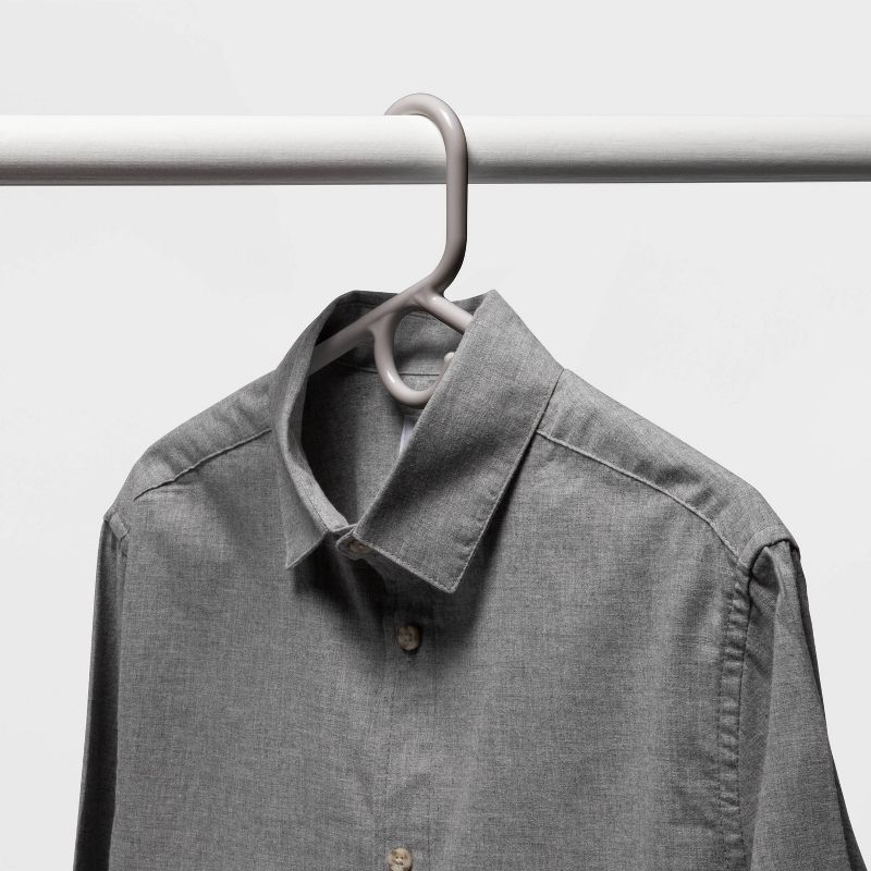 StorageWorks (Set of 2) 3-Shelf Hanging Closet Organizers Gray