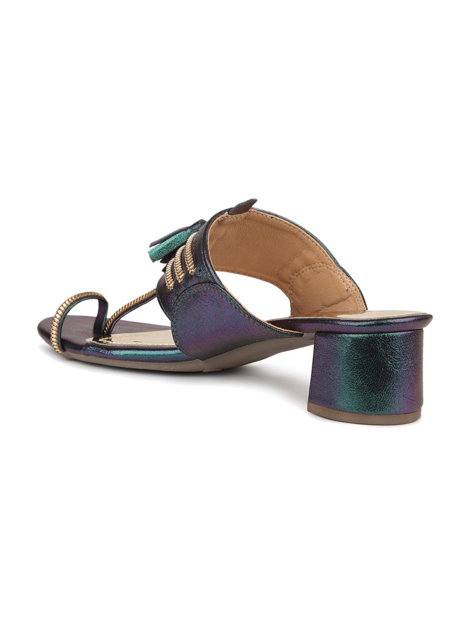 Inc.5 Women's Green Toe Ring Sandals