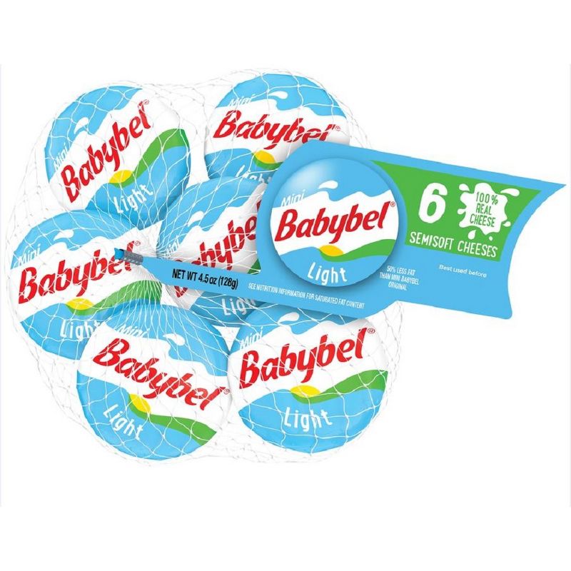 Mini Babybel Light Semisoft Cheeses - 6ct