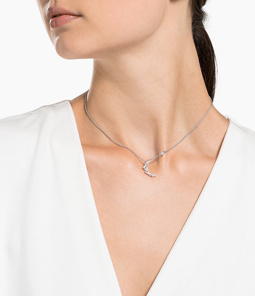 Swarovski Moonsun Crystal Cluster Pendant Necklace