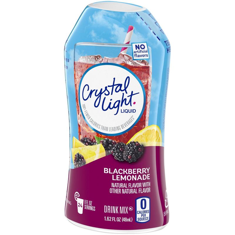 Crystal Light Liquid Blackberry Lemonade Drink Mix - 1.62 fl oz Bottle