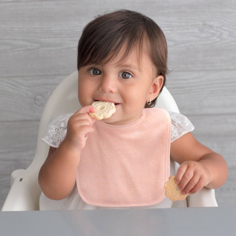 Neat Solutions Water-Resistant Lined Infant Bib Set Girl - 10pk