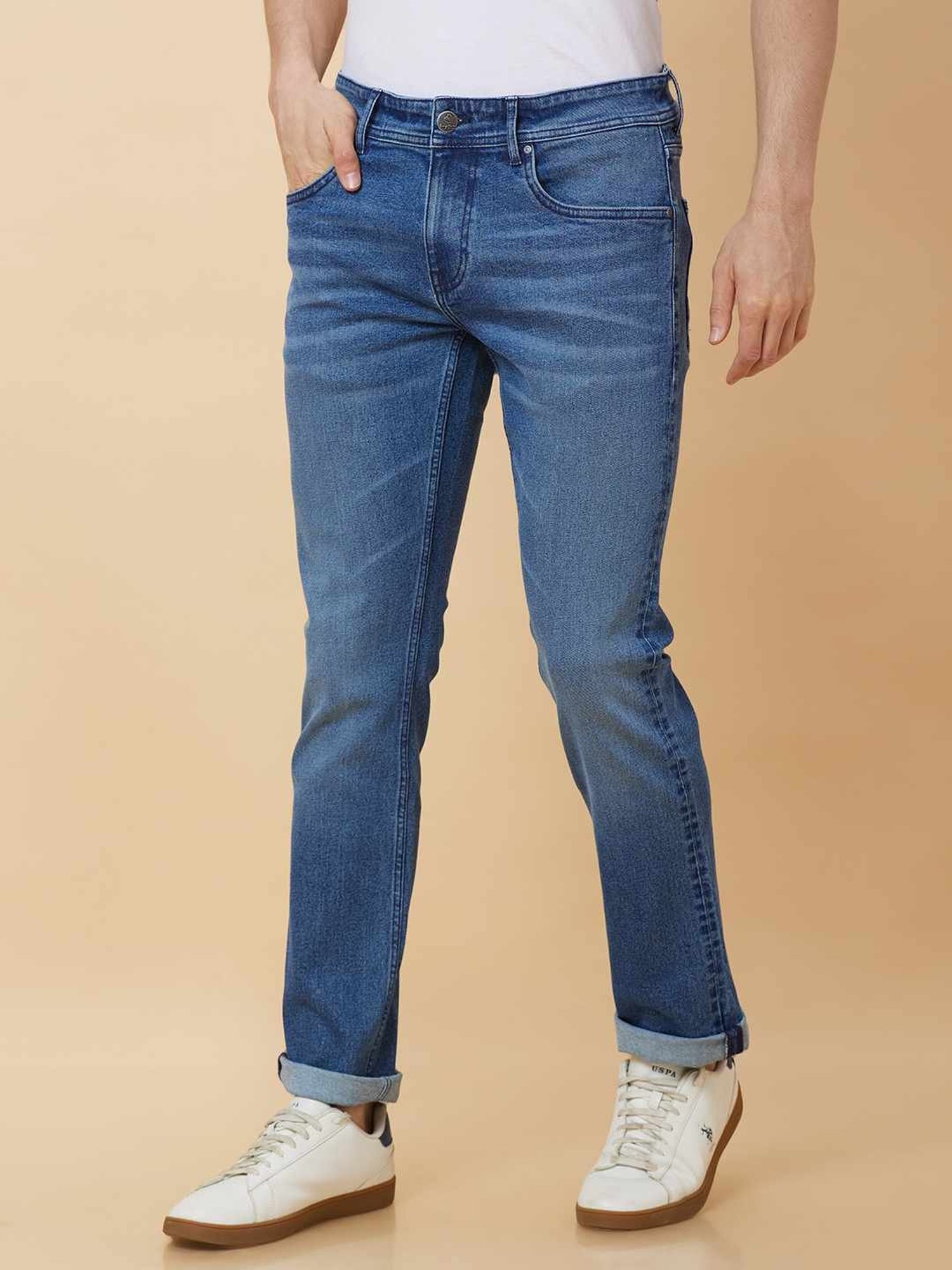 Being Human Light Blue Slim Fit Jeans