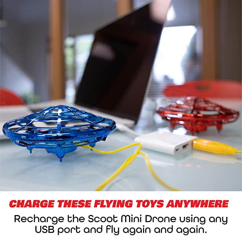 Scoot Duo Hand Drones for Kids Kids Drone Flying Ball Drone Toys for Boys and Girls 2pk