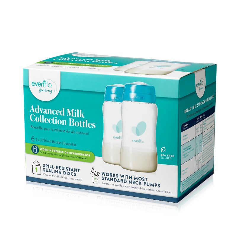 Evenflo Advanced Breast Milk Collection Bottles 5oz, 6ct