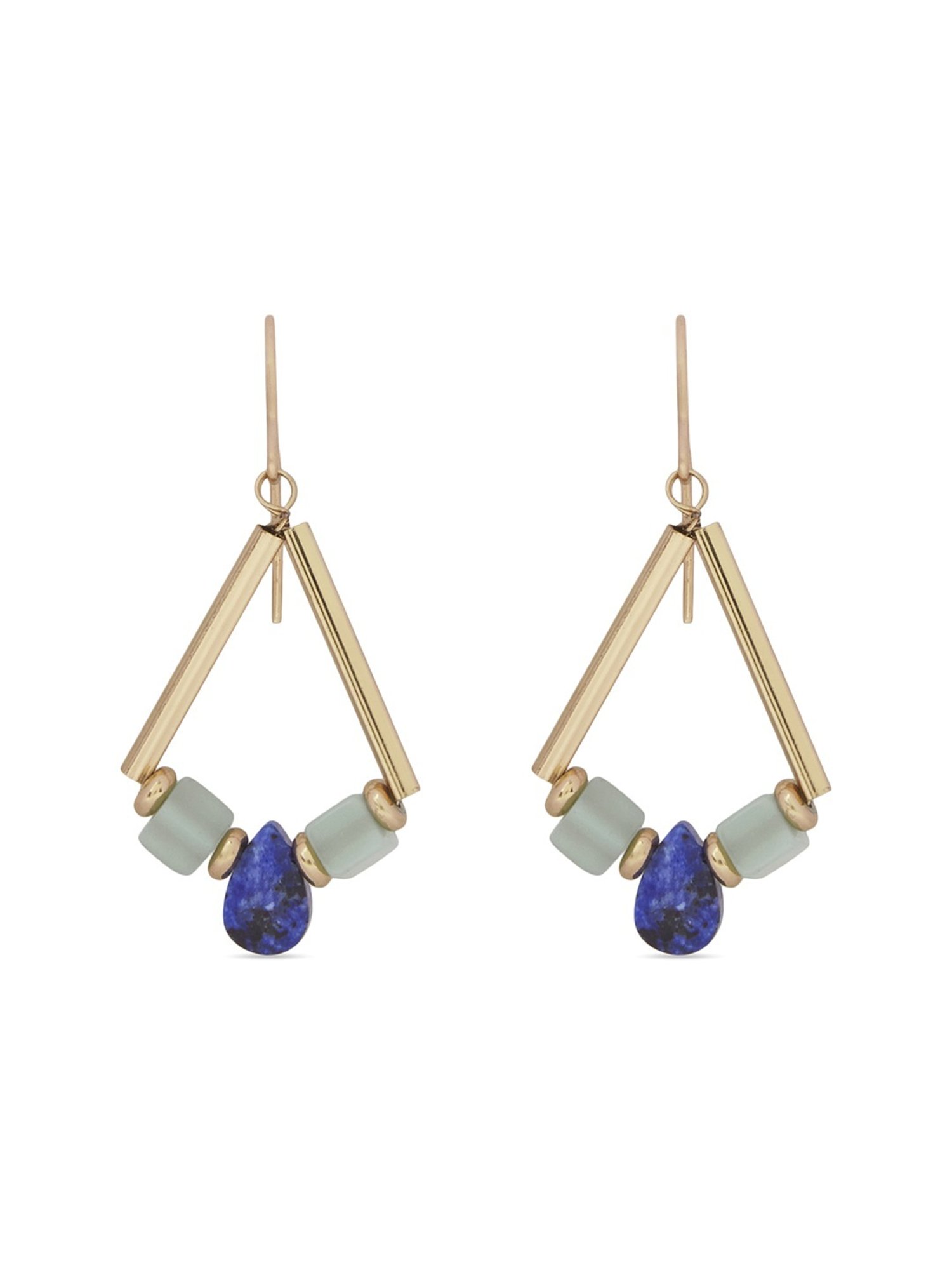Accessorize London Triangle Stone Drop Dangler Earrings