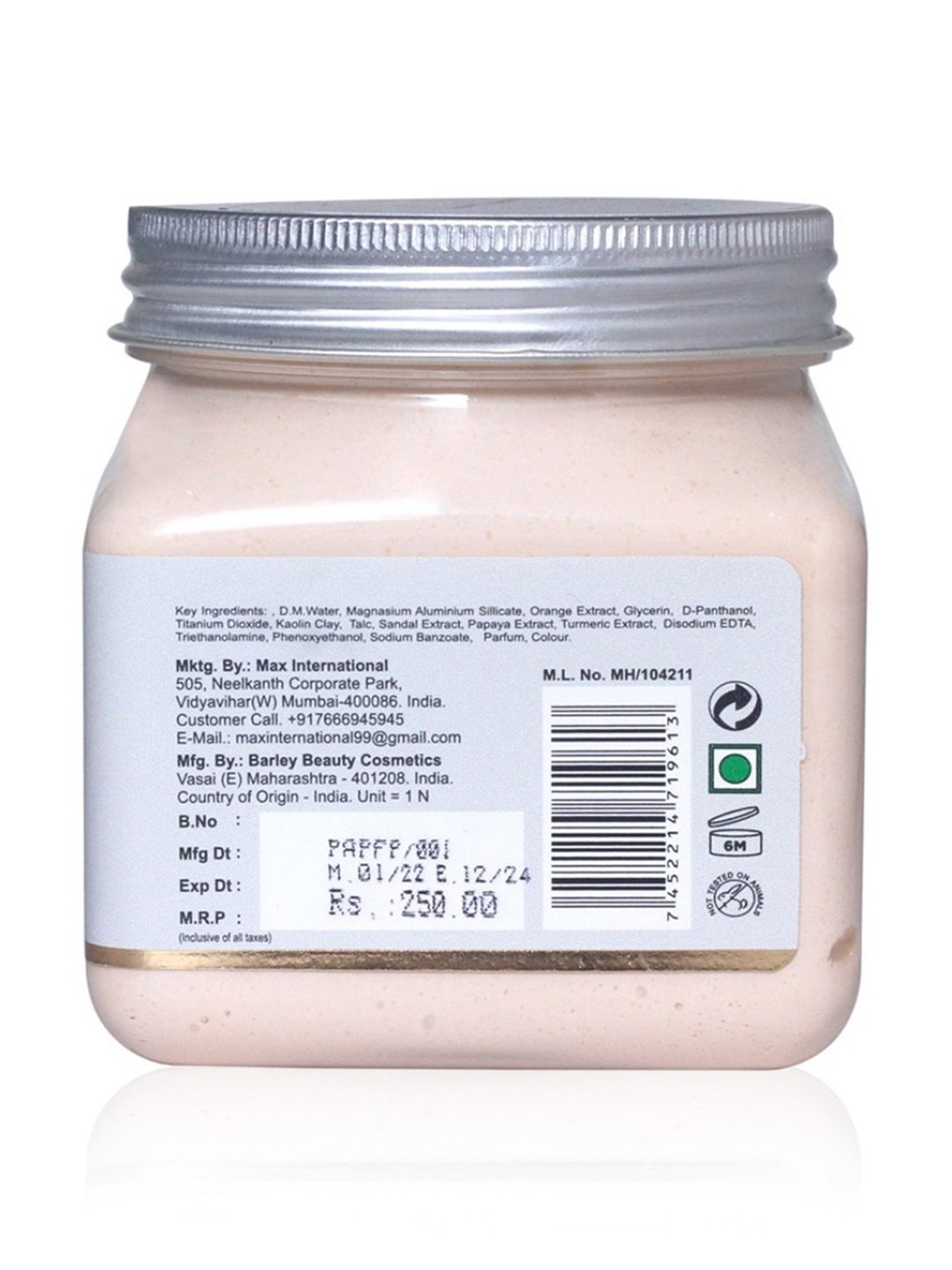 Jeva Papaya Face Pack - 380 ml