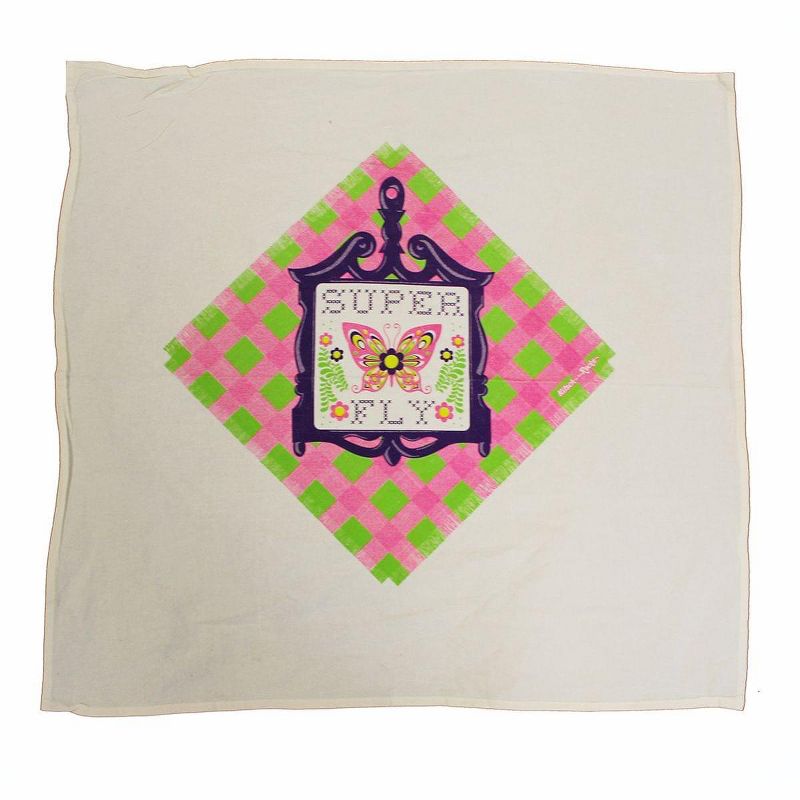 Crowded Coop, LLC Flour Sack 30"x30" Kitchen Towel - Super Fly Trivet