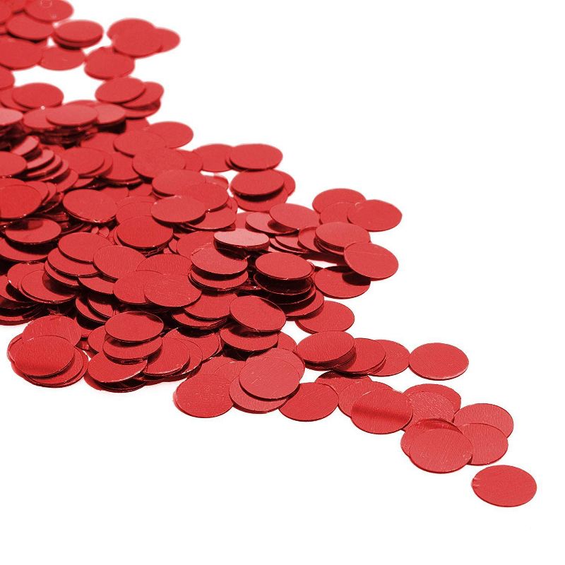 7oz Red Round Circle Confetti Dots for Table, Wedding Bachelorette Bridal Shower Baby Shower Birthday Party Supplies Favors Decorations