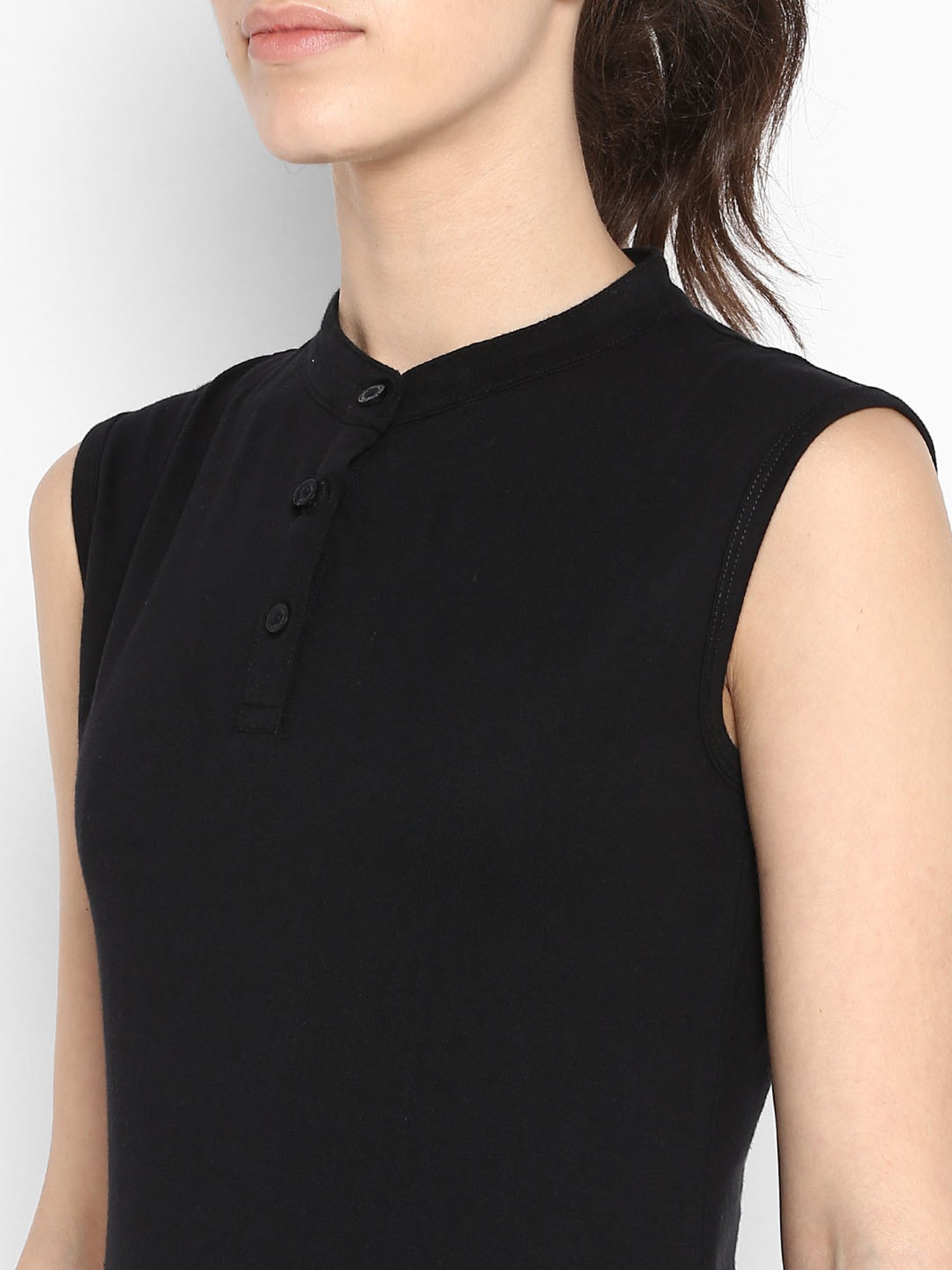 Appulse Black Cotton Slim Fit T-Shirt