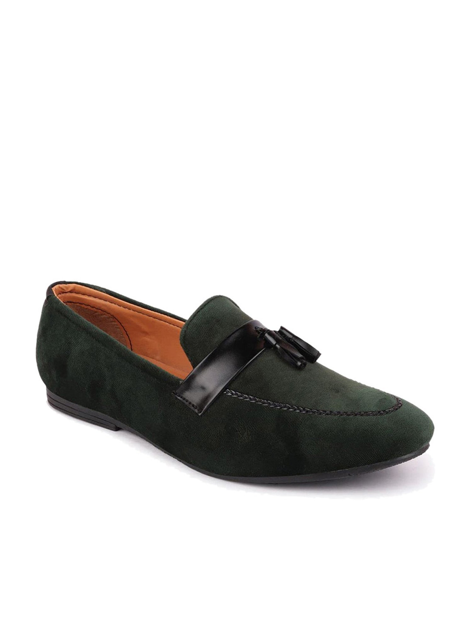 Fausto Men's Mehandi Casual Mocassins