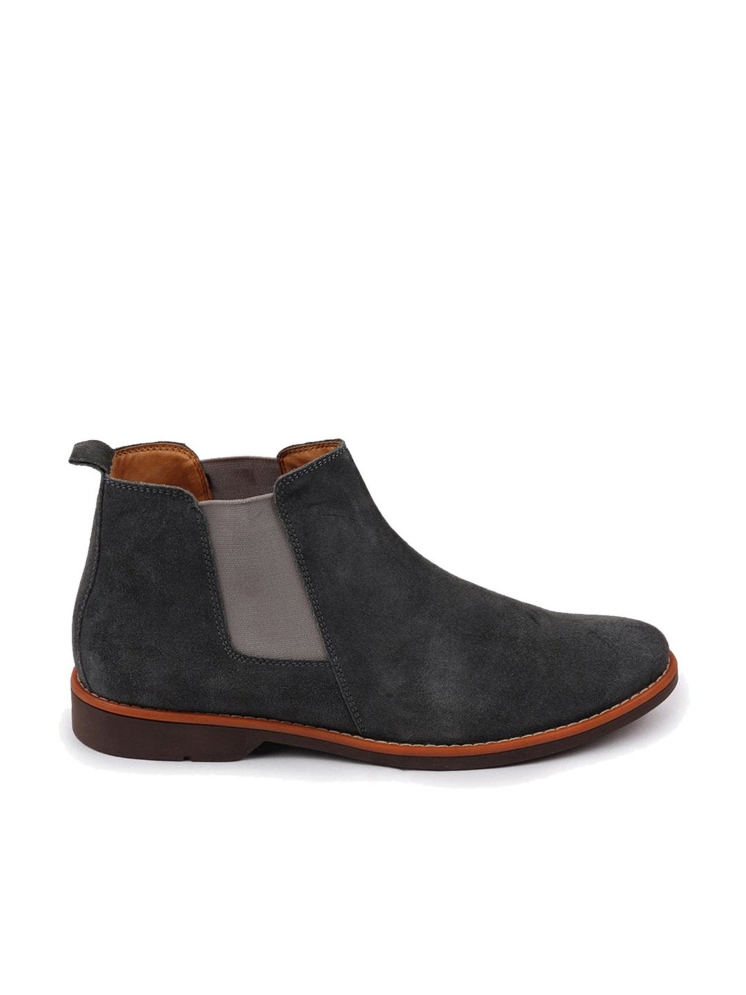 Fausto Men's Grey Chelsea Boots