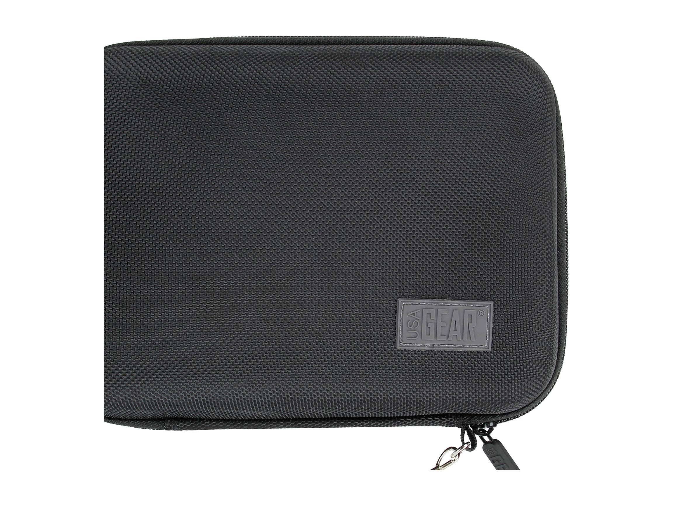 Hard Shell Electronic Organizer Travel Case 7.5" Inch with Weather-Resistant Exterior and Large Mesh Accessory Pocket by USA Gear - Holds Cables , Chargers , GPS , Hard Drives and More Electronics