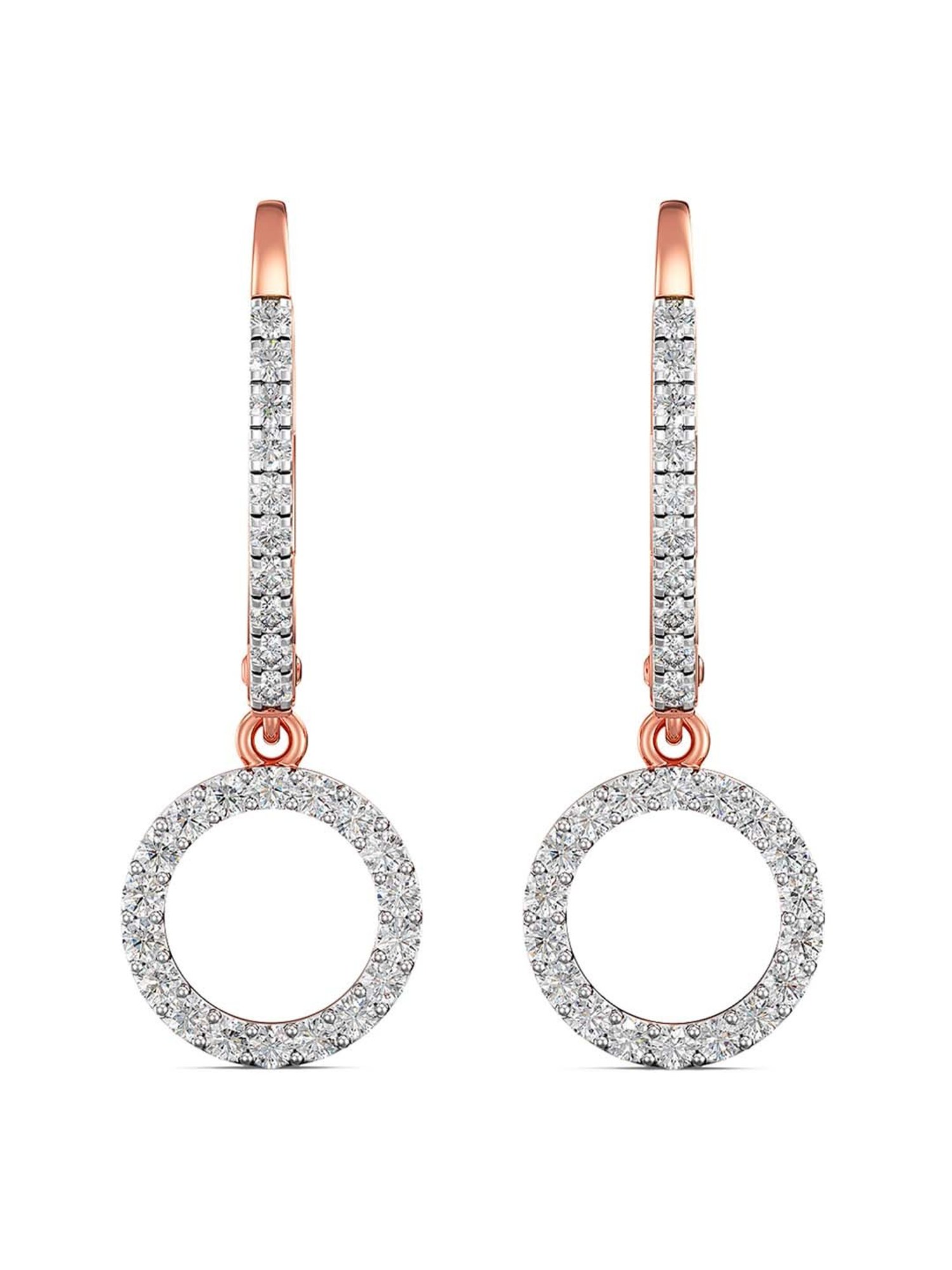 Joyalukkas 18k Gold & Diamond Hoop Earrings for Women